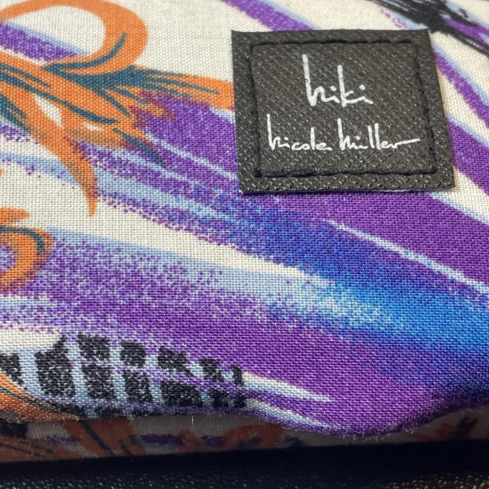 Hiki Nicole Miller Multicolor Floral Clamshell Eyeglasses Case - Picture 4 of 15